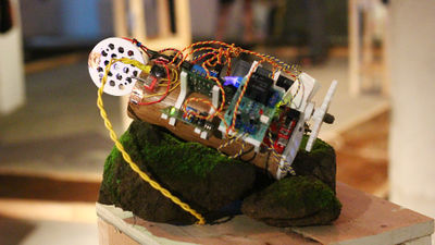 Karya Michael Candy di HackteriaLab2014.jpg